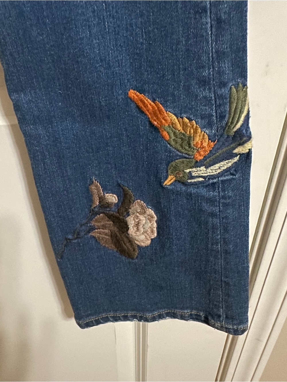 MISS ME Blue Embroidered Flare Jeans - Picture 8 of 14
